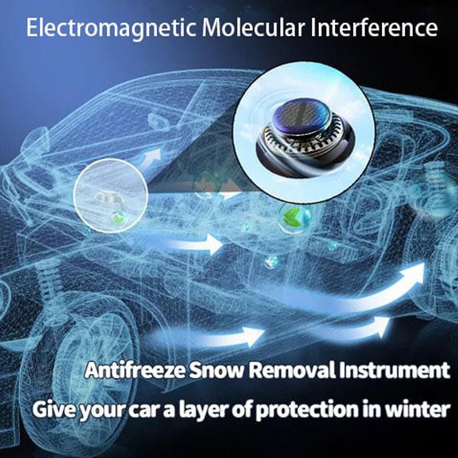 Compatible Electromagnetic Molecular Interference Antifreeze Snow Removal Instrument Car, 100% New, Made of Plastic, Black Color - Image 4