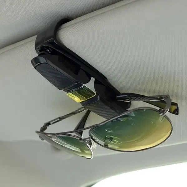 High Performance pieces of sunglasses containers in the car, sunglasses container with ticket card - silver/black - Image 2