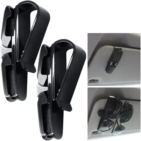 High Performance pieces of sunglasses containers in the car, sunglasses container with ticket card - silver/black - Image 3