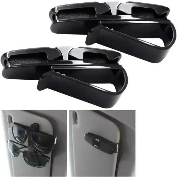 High Performance pieces of sunglasses containers in the car, sunglasses container with ticket card - silver/black - Image 4