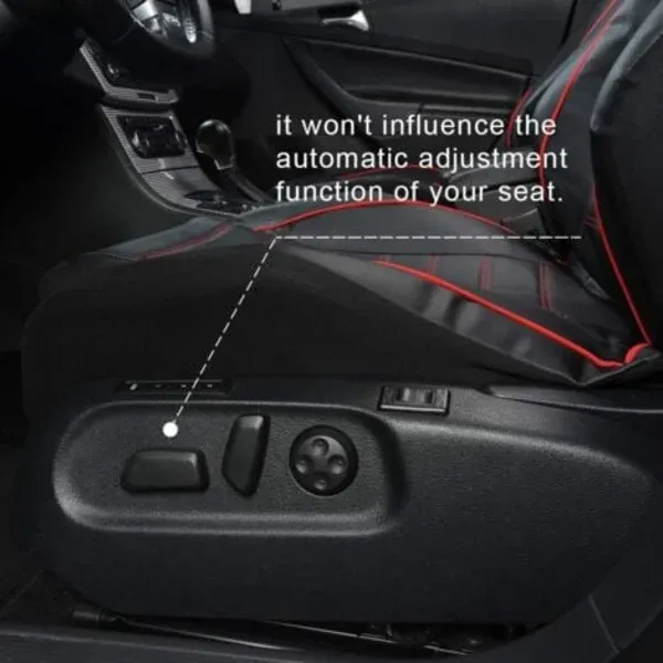 TS-Classique Universal Front Seat Covers Replacement for  Car, Car Seat Covers Front, Blue, Made of Leather, Gray Color - Image 3