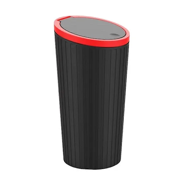 Pressure Type Car Trash Can with Lid, Waterproof Inner Container Replacement for  Car Cup Holder, Multifunctional Car, Made of Plastic - Image 1