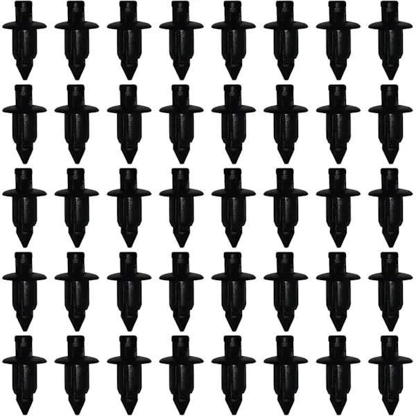 Plastic rivets, Vehicle mounting clips, 50 pcs Body for Yamaha/Suzuki/Kawasaki/Forza, Plastic fairing 6 mm hole, Replacement Part - Image 1
