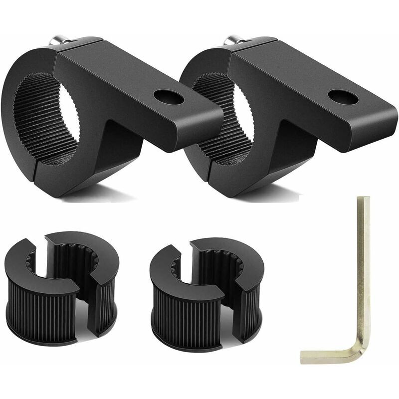 2pcs 19-30mm Roof Rack Bracket LED Light Holder Roll Bar Clamps Clamp,for Roll Cage Bar for Off Road,SUV, Made of Aluminum - Image 1