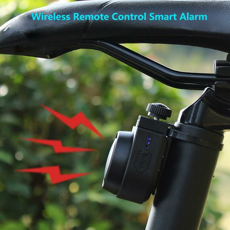 Anti-theft alarm, smart alarm with wireless remote control, waterproof vibration smart alarm, for bicycle/motorcycle/electric vehicle/scooter - Image 2