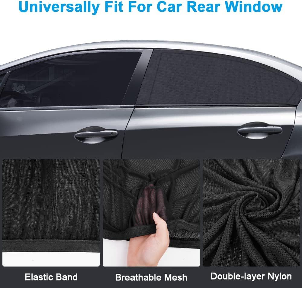 sunshade car baby child, 2 pieces with UV protection, universal window rear side net for children pets, Replacement Part - Image 6