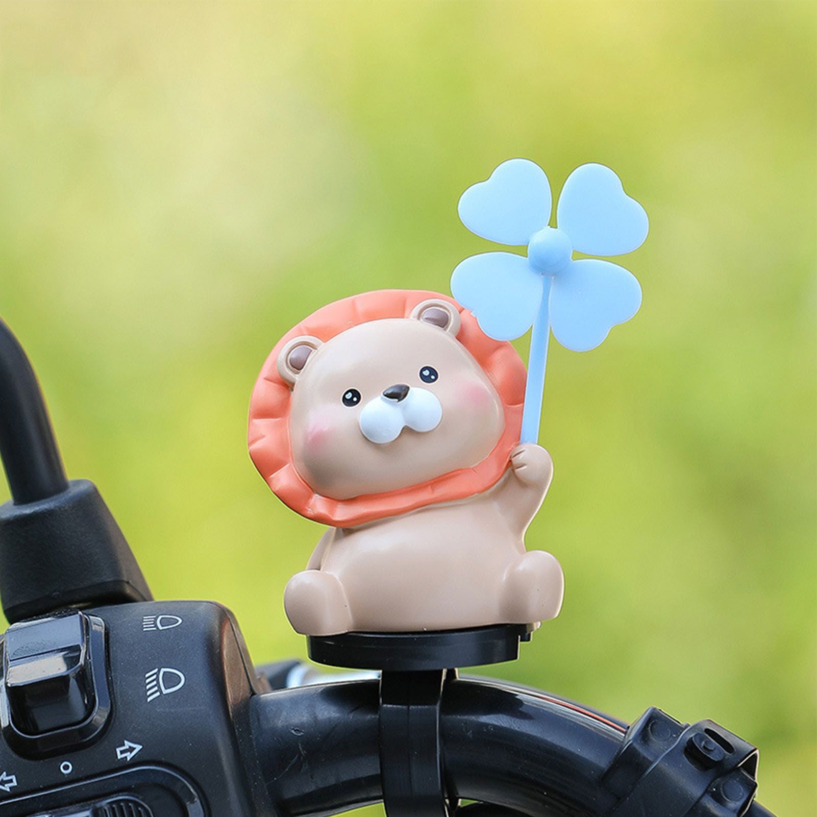 Replacement Bicycle Handlebar Ornament Cute Animal Waterproof Lightweight Electric Scooter Handlebar Decoration, Made of Plastic - Image 1