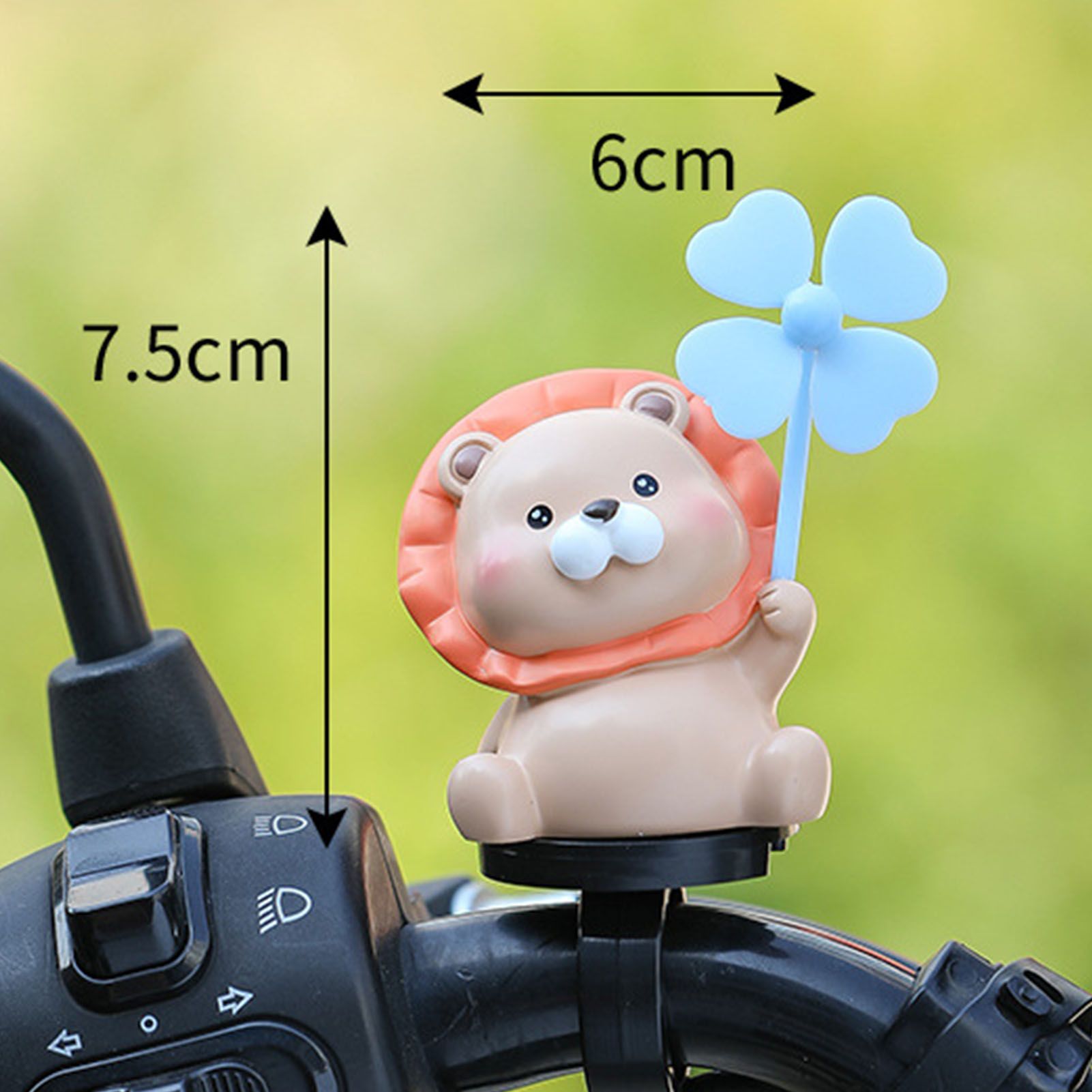 Replacement Bicycle Handlebar Ornament Cute Animal Waterproof Lightweight Electric Scooter Handlebar Decoration, Made of Plastic - Image 3