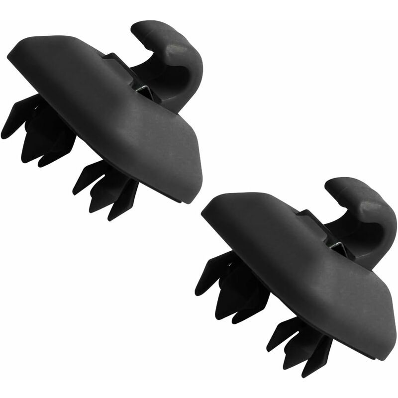 Pack - Compatible with Audi A4 A5 S5Q3 Q5 Car Sun Visor Clip Fastener Bracket 8U0857562A (Black), Made of Plastic - Image 1