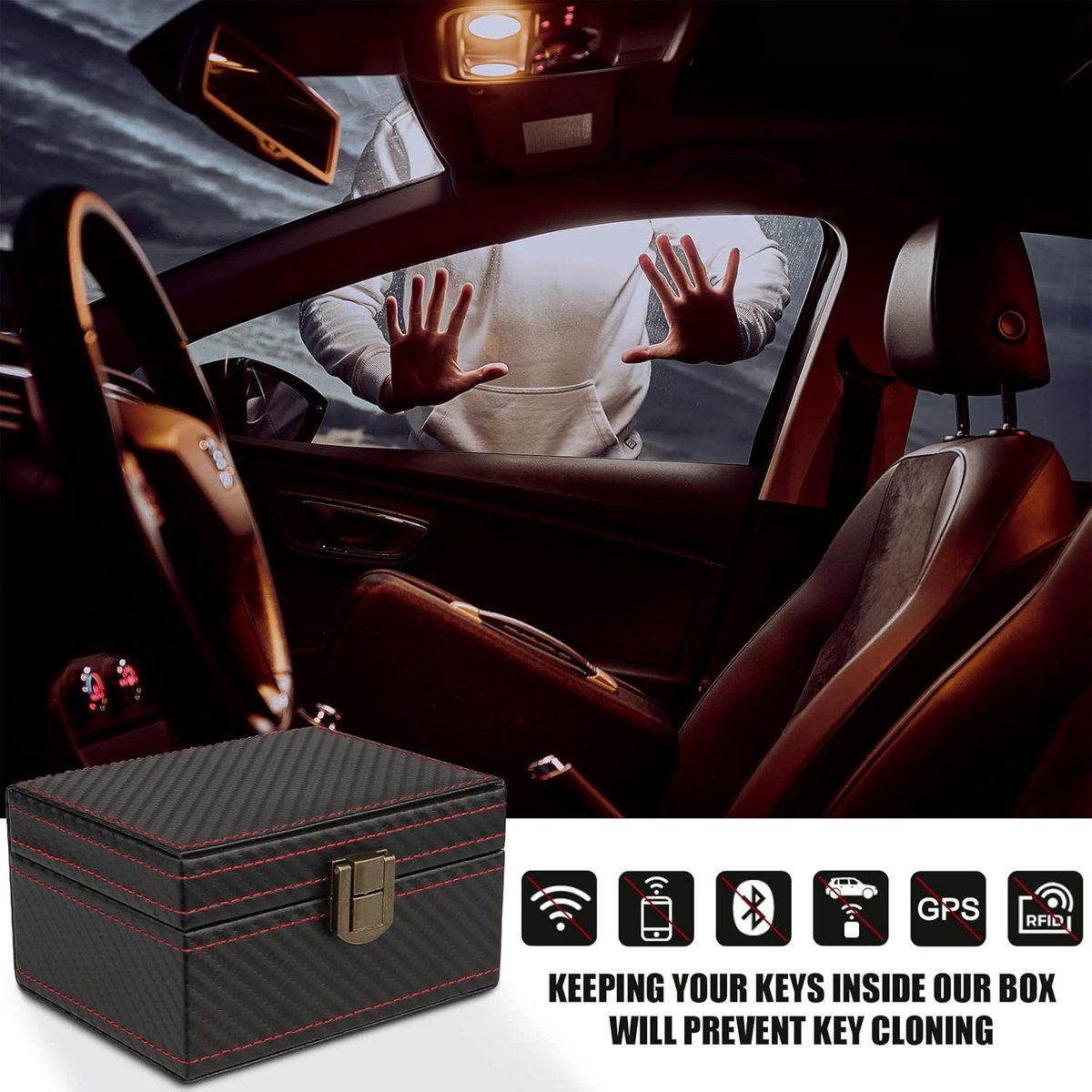 Replacement Car Key RFID Anti-Theft - Protective Cover Box Safe Faraday, Easy to Use, Good Performance, Universal Fit - Image 4