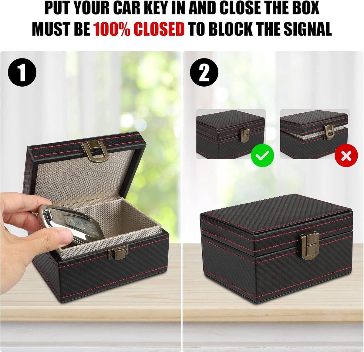 Replacement Car Key RFID Anti-Theft - Protective Cover Box Safe Faraday, Easy to Use, Good Performance, Universal Fit - Image 8