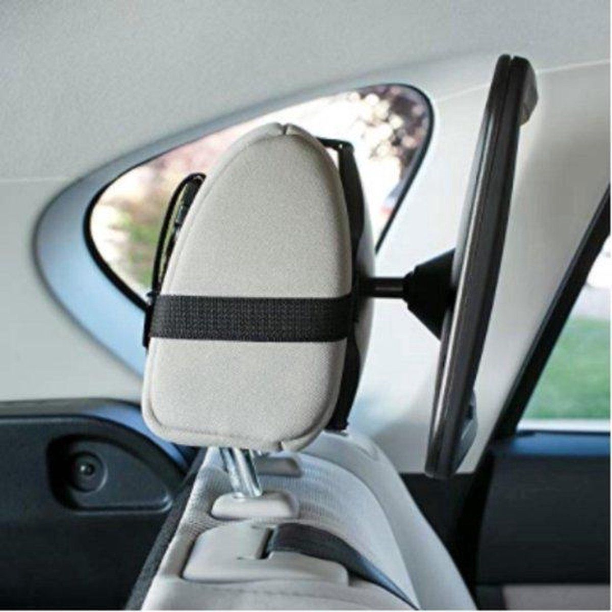 Compatible Backseat Mirror for Baby & Child - Car Accessories - Shatterproof - Black A3 Adjustable Monitor, Made of Plastic - Image 2