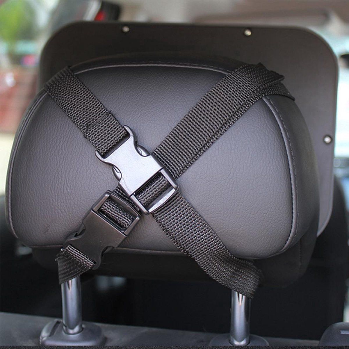 Compatible Backseat Mirror for Baby & Child - Car Accessories - Shatterproof - Black A3 Adjustable Monitor, Made of Plastic - Image 4