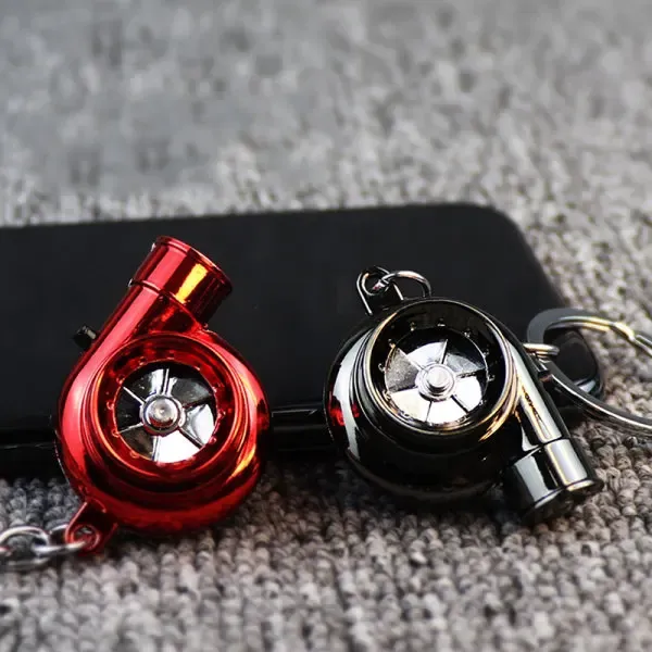 Long Lasting Premium Electric Mini Turbo Turbo Keychain Spinning Turbine Key Multicolor one size, Made of Metal - Image 5