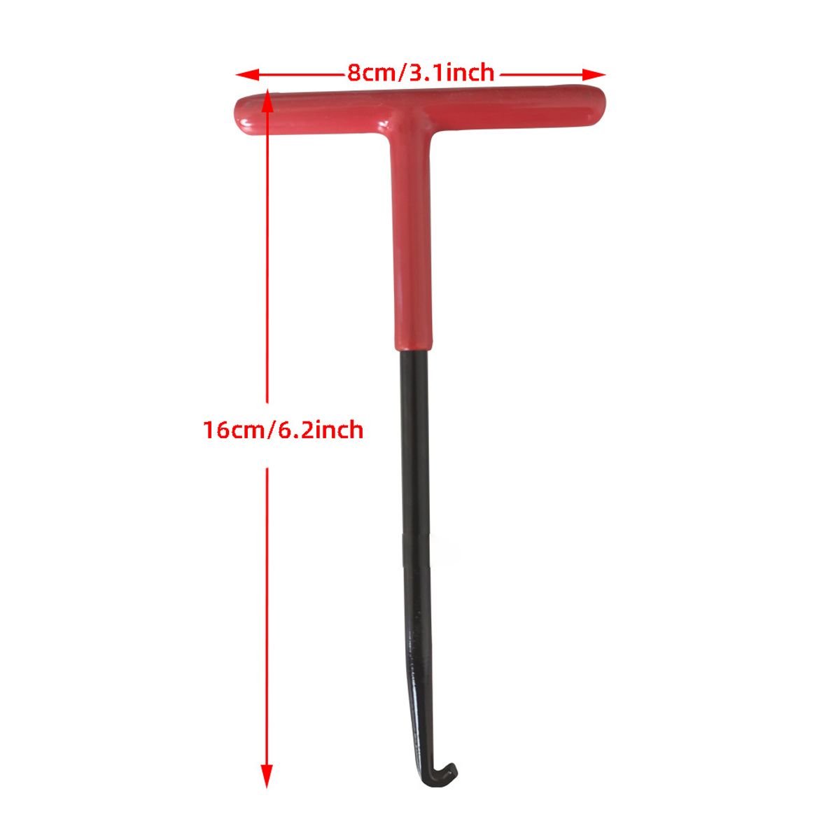 Exhaust pipe spring puller tool, vehicle spring puller, vehicle spring puller, T-handle spring puller, Made of Steel - Image 2