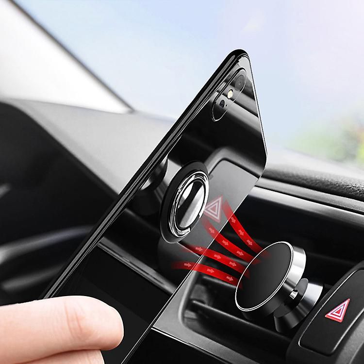 Replacement 360° Rotatable Finger Ring Mobile Phone Holder Stand Grip For Universal Magnetic Car Holder Phone Back Sticker Pad Mount Sticker | | Red - Image 3