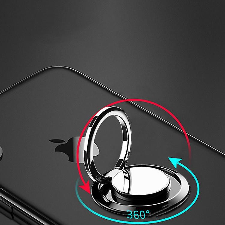 Replacement 360° Rotatable Finger Ring Mobile Phone Holder Stand Grip For Universal Magnetic Car Holder Phone Back Sticker Pad Mount Sticker | | Red - Image 5