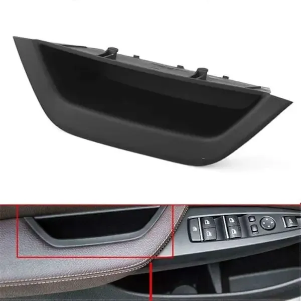 Front Left Door Inner Handle Pull Trim 51417250307 Replacement for  F25 F26 X3 X4 2011-2017, Made of Abs, Black Color - Image 3