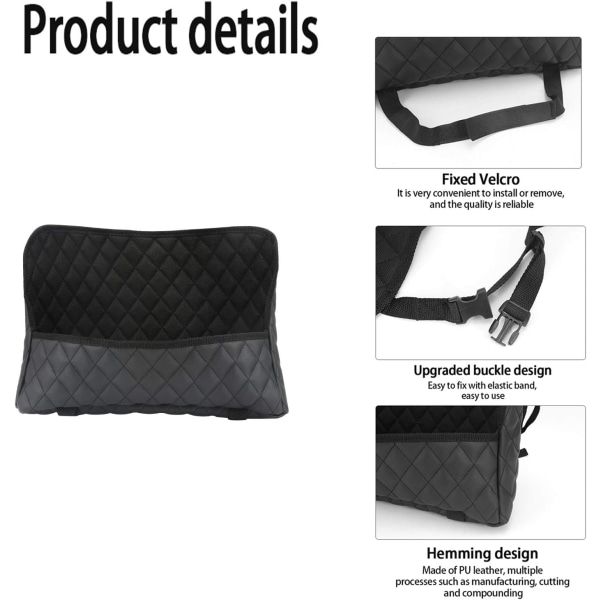 Compatible Car Pocket Tote Holder, Handbag Hook Car Leather Seat Backrest Organizer Backseat Obstacle Pet Child Car Between Two Seats, Black, 1 Pcs - Image 5