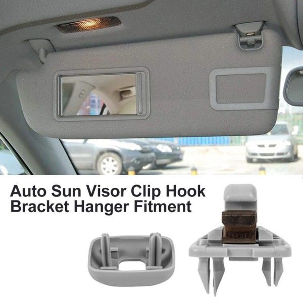 2pcs Inner Sun Visor Hook Bracket Replacement for  Audi A1 A3 A4 A5 Q3 Q5 (8E0 857 562) A7 B6 B7 B8 S4 S5 Sun Visor Holder Car Interior Parts Gray - Image 4