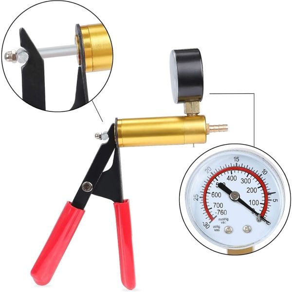 Practical High Performance Manual Vacuum Pump, Brake Fluid Bleeder Vacuum Tester, Vacuum Kit Car Repair Tool, Excellent Performance - Image 3