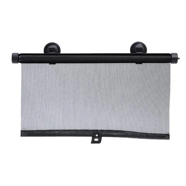 Long Lasting Premium 2-Pack - Sunshade Roller Blind for Car - 40x47 cm, Made of Pvc, Black Color, Easy Installation - Image 2