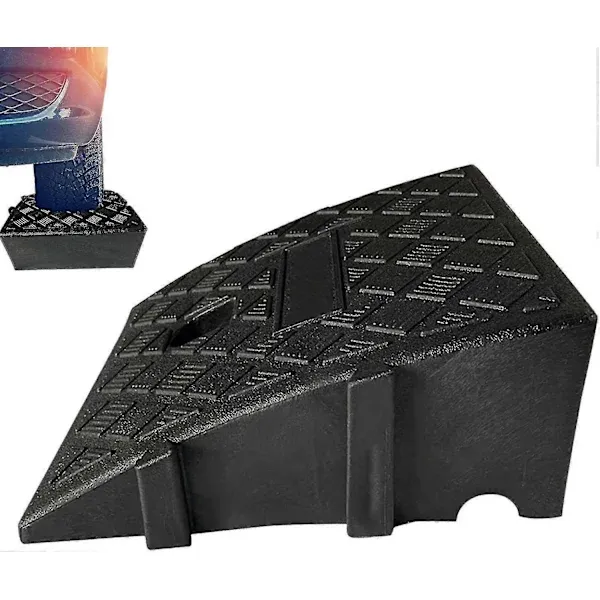 Car ramp for curbs, heavy duty PVC ramps for driveways - Curb ramps for RVs, trucks, shed ramps, pets, threshold ramp for wheelchairs - Image 1