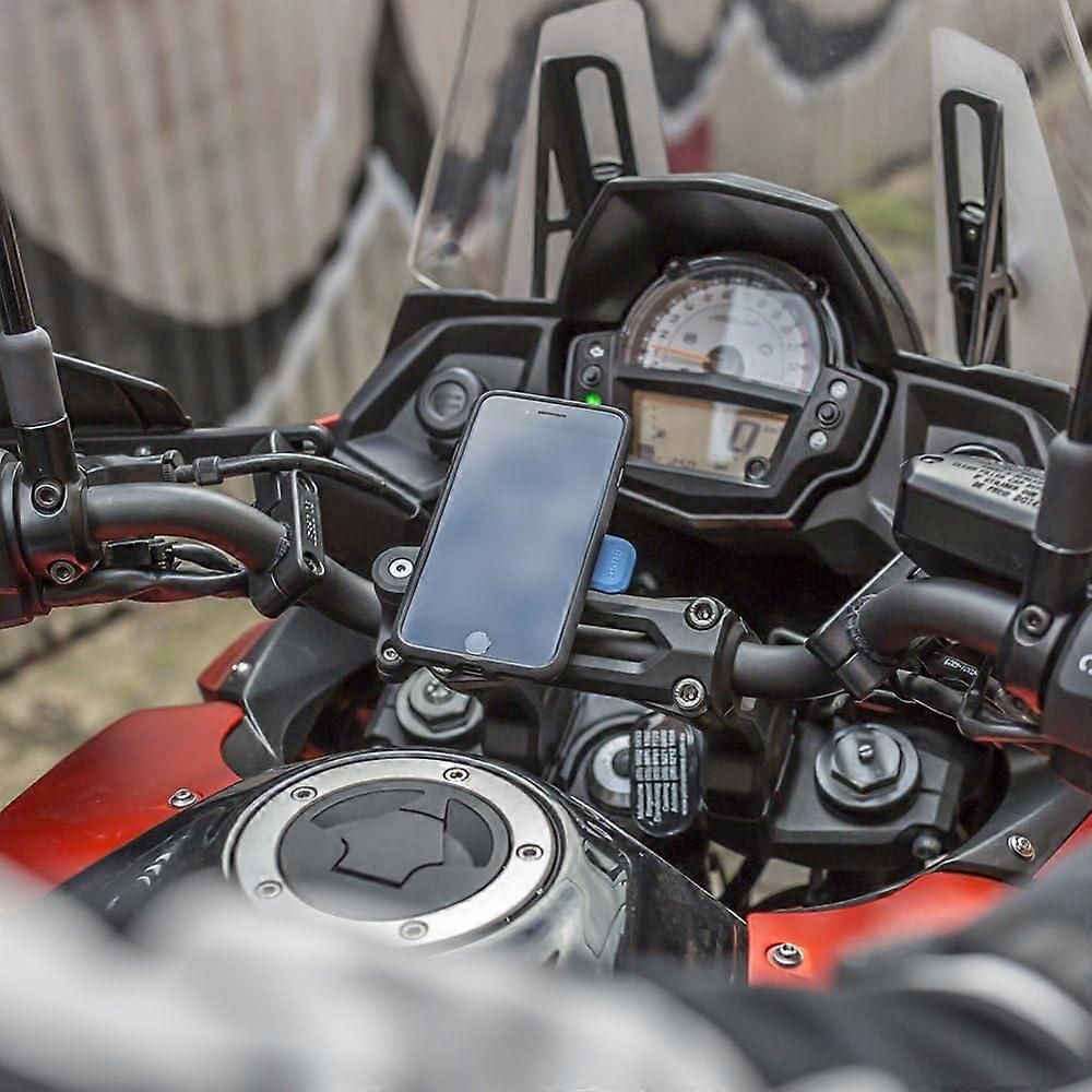 Heavy Duty Quad Lock Motorcycle Mobile Phone Holder Replacement for  & , Handlebar Mount with Quick Release, Made of Abs - Image 2
