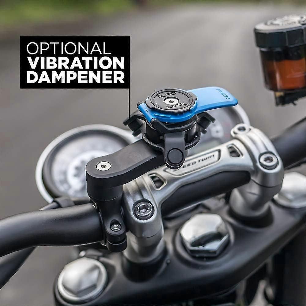 Heavy Duty Quad Lock Motorcycle Mobile Phone Holder Replacement for  & , Handlebar Mount with Quick Release, Made of Abs - Image 3