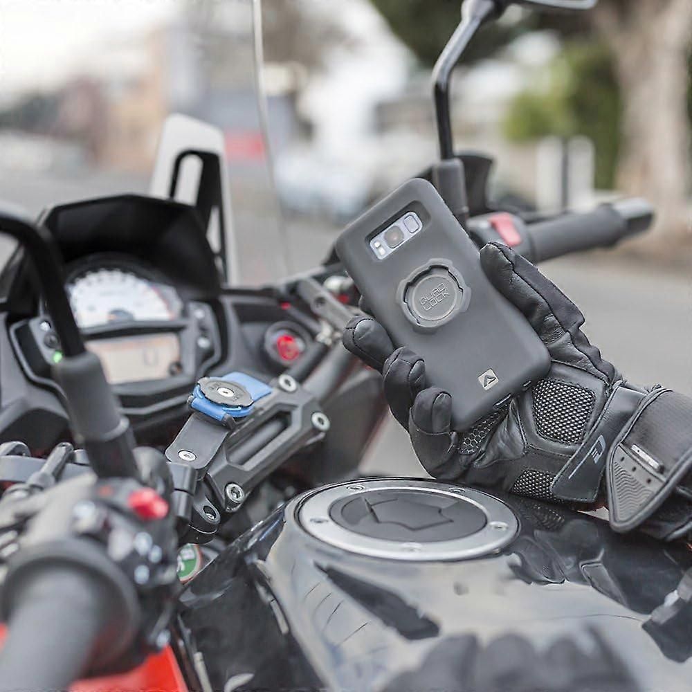 Heavy Duty Quad Lock Motorcycle Mobile Phone Holder Replacement for  & , Handlebar Mount with Quick Release, Made of Abs - Image 5