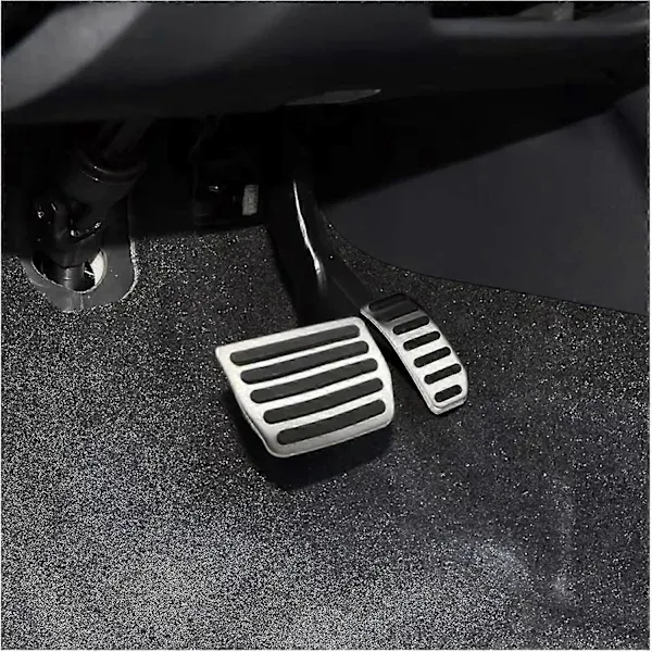 Compatible Pedal Covers for Volvo V60 V70 S60 S60L XC60 XC70 S80 S80L Stainless Steel AT MT Automatic Pedals Footrest Gas Brake Pad Cover Pads (AT) - Image 2