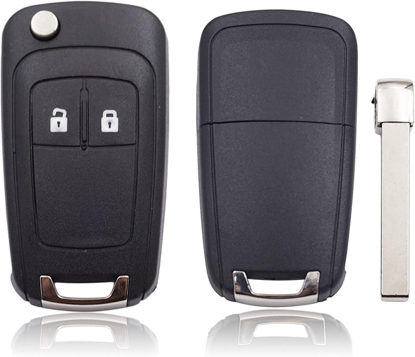 Buttons Remote Car Key Case Replacement Fob Compatible with Vauxhall Opel Astra Insignia Vectra Zafira Meriva Mokka Key Shell (With Blade) - Image 4