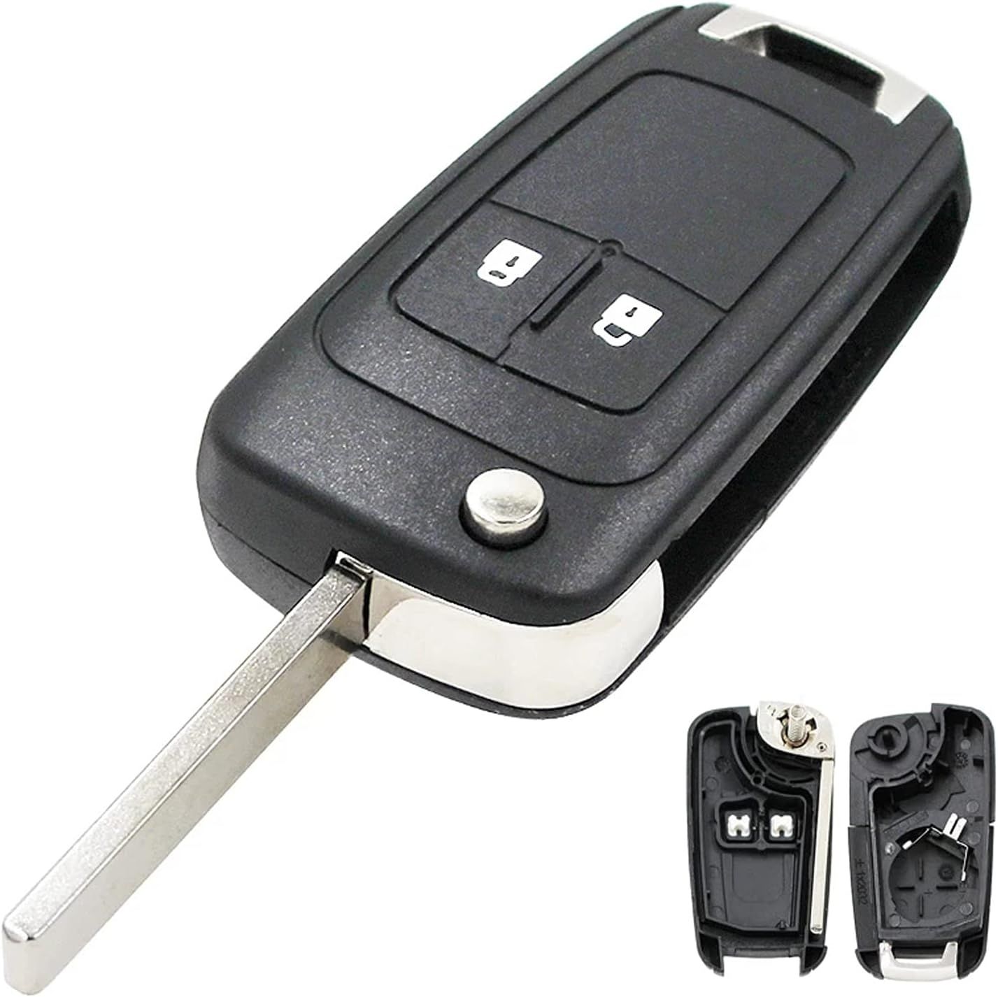Buttons Remote Car Key Case Replacement Fob Compatible with Vauxhall Opel Astra Insignia Vectra Zafira Meriva Mokka Key Shell (With Blade) - Image 5