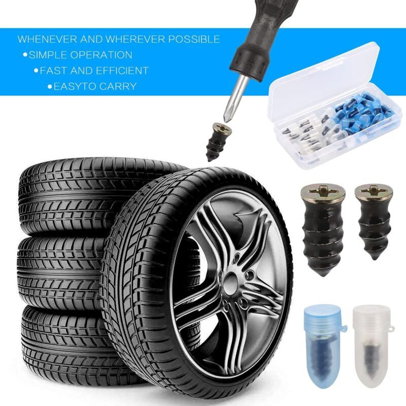 30 Pcs Rubber Nails for Car Motorcycle Tire Repair with Screwdriver Compatible with Cars Motorcycles 15 Small 15 Large - Image 4