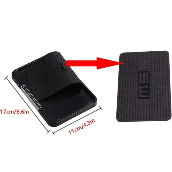 Long Lasting Premium Compatible Anti-slip Pad Car MagDashboard Tray Mount Anti-slip Mat (Black), Easy Installation - Image 2