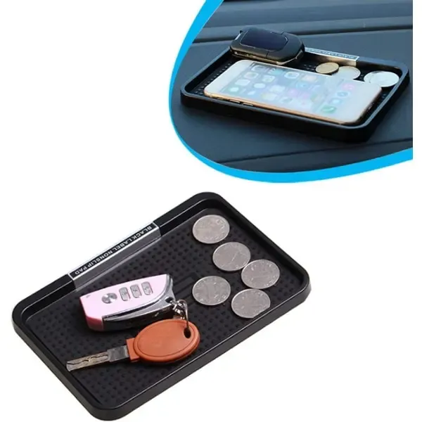 Long Lasting Premium Compatible Anti-slip Pad Car MagDashboard Tray Mount Anti-slip Mat (Black), Easy Installation - Image 3