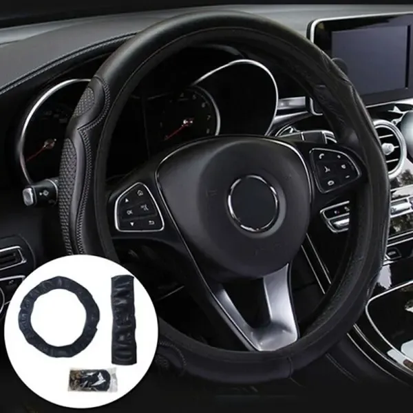 Sturdy Heavy Duty Replacement Universal Auto Car Rat Cover Leather Breathable Anti Black One Size, Top Quality - Image 3