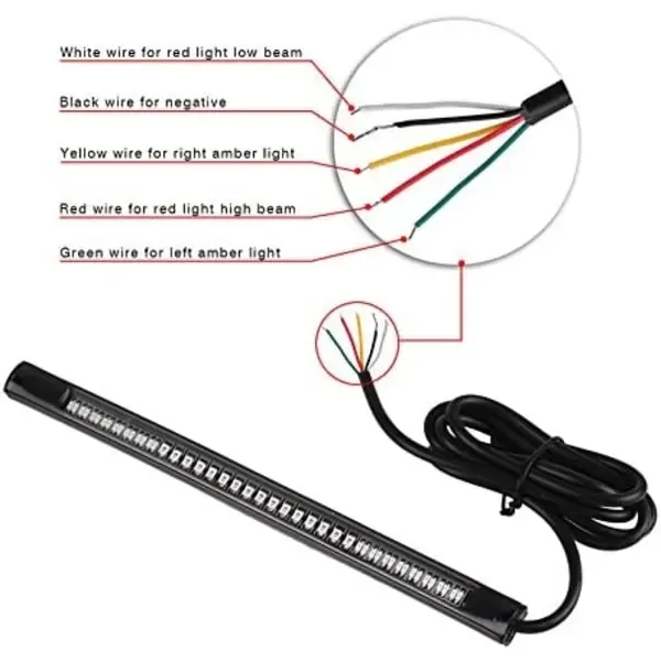 Practical High Performance Replacement 48 LED brake lights fit motorcycle car bicycle with 12V light, 2pcs, Excellent Performance - Image 2