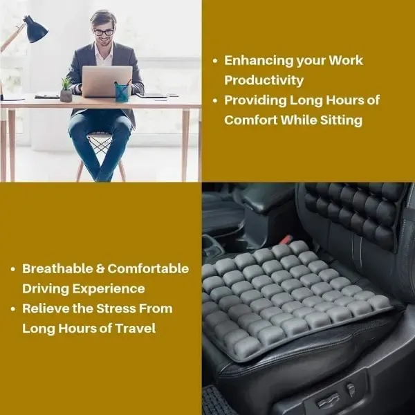 Practical High Performance Compatible Air Cushion Inflatable Chair Air Seat Cushion Car Portable Breat, Excellent Performance - Image 4