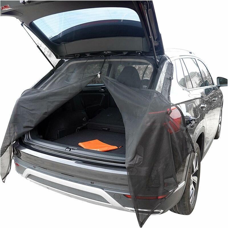 Car tailgate mosquito net, magnetic mosquito net for car trunk, universal sunshade for car SUV XL, Replacement Part - Image 1