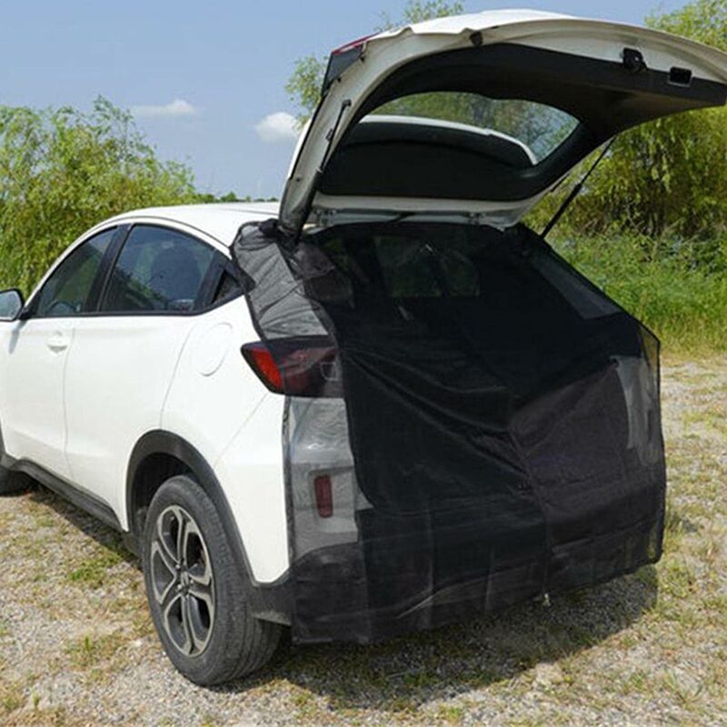 Car tailgate mosquito net, magnetic mosquito net for car trunk, universal sunshade for car SUV XL, Replacement Part - Image 2