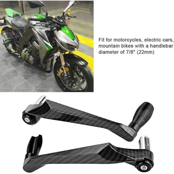 Sturdy Heavy Duty Premium Universal 7/8 Inch Aluminum Alloy Motorcycle Handlebar Brake Protector Guards, Perfect Fit - Image 3