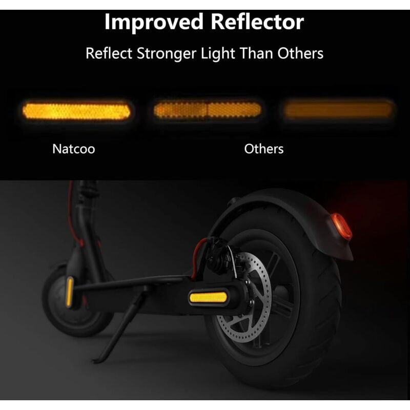 High Performance Scooter Wheel Cover Reflector Strip Replacement for  Xiaomi M365, Pro, 1S, Essential, Pro2, Mi3 - Image 2