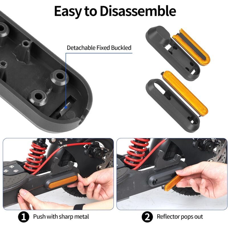 High Performance Scooter Wheel Cover Reflector Strip Replacement for  Xiaomi M365, Pro, 1S, Essential, Pro2, Mi3 - Image 4