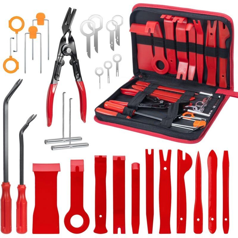 High Quality 28Pcs Auto Mechanic Tool Kit Car Cleaning Kit Car Cover Fastener Accessories Clip Removal Repair Tools - Image 1