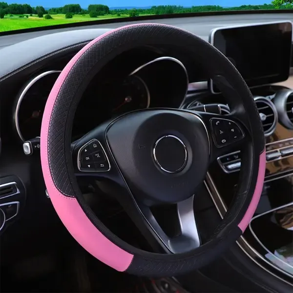 Reliable Professional Cover Steering Wheel Cover PINK pink_YF, Replacement Part, Great Value, Easy to Use, Good Performance - Image 1