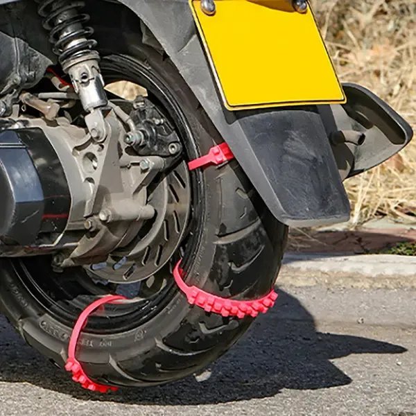 Practical High Performance Replacement pcs Motorcycle Bicycle Winter Snow Tire Anti-skid Chains Black, Excellent Performance - Image 5