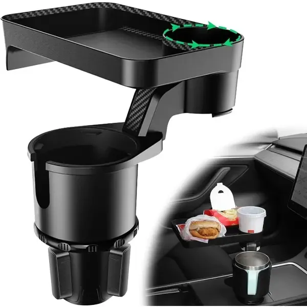 Practical High Performance Compatible Expandable car cup holder, car tray multifunctional cup holder wi, Excellent Performance - Image 1
