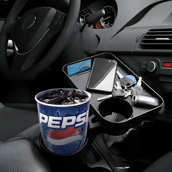 Practical High Performance Compatible Expandable car cup holder, car tray multifunctional cup holder wi, Excellent Performance - Image 3