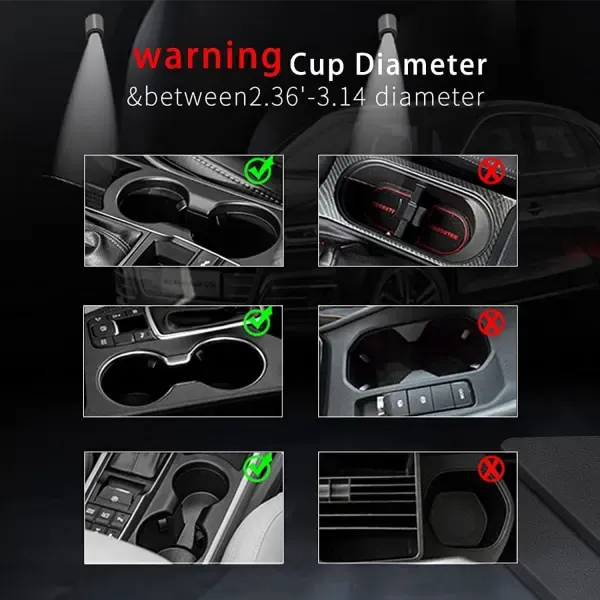 Practical High Performance Compatible Expandable car cup holder, car tray multifunctional cup holder wi, Excellent Performance - Image 4